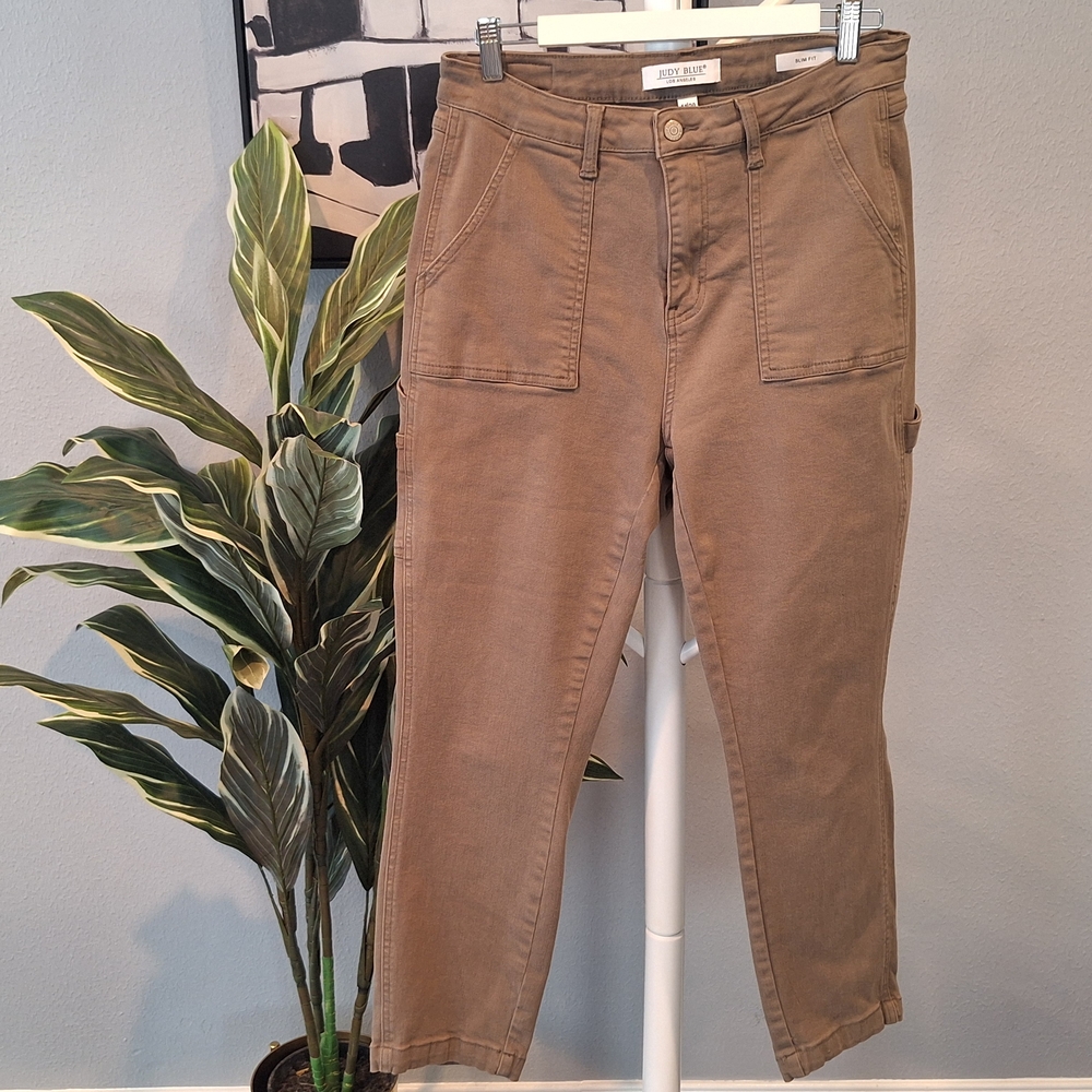 Judy Blue Olive Cropped Jeans